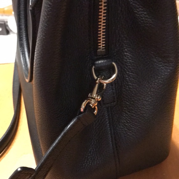 Brand new with tags Kate Spade black leather handbag with strap - Picture 13 of 13